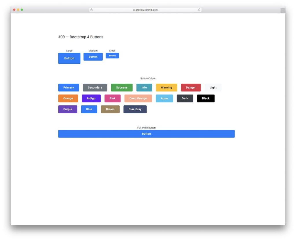 Bootstrap Buttons V09 - Free Curved Bootstrap Buttons 2026 - Colorlib
