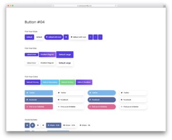 Bootstrap Buttons V14 UI snippet