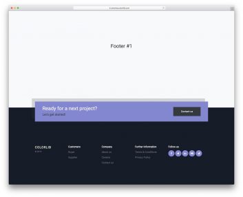 bootstrap footer 01