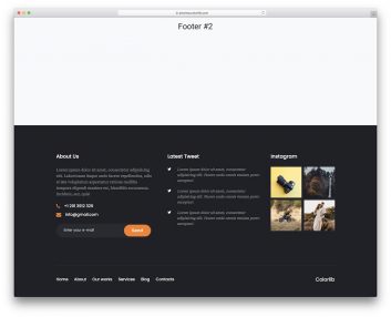 bootstrap footer 02