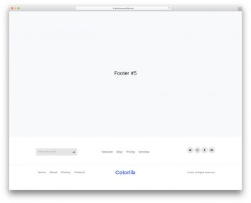 bootstrap footer 05