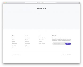 bootstrap footer 10