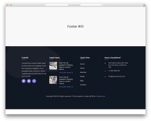 Bootstrap Footer V11 UI snippet