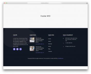bootstrap footer 11