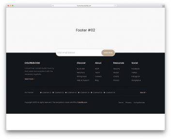 bootstrap footer 12