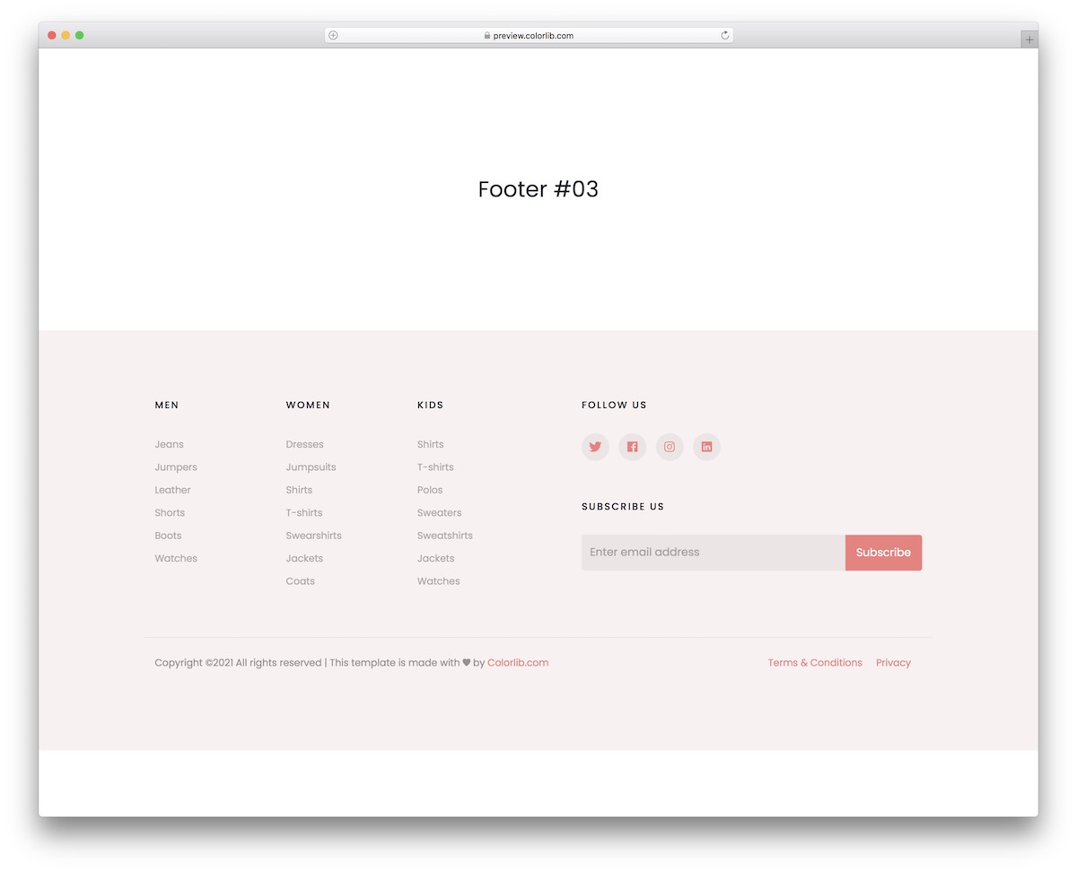 bootstrap footer 13