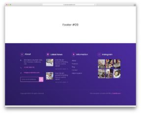 bootstrap footer