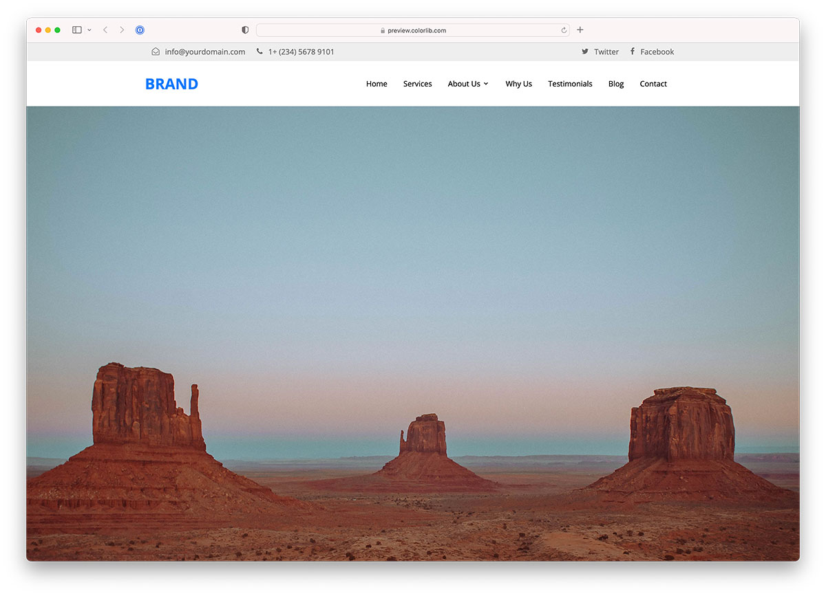 20 Best Bootstrap Header Template Examples 2023 - Colorlib