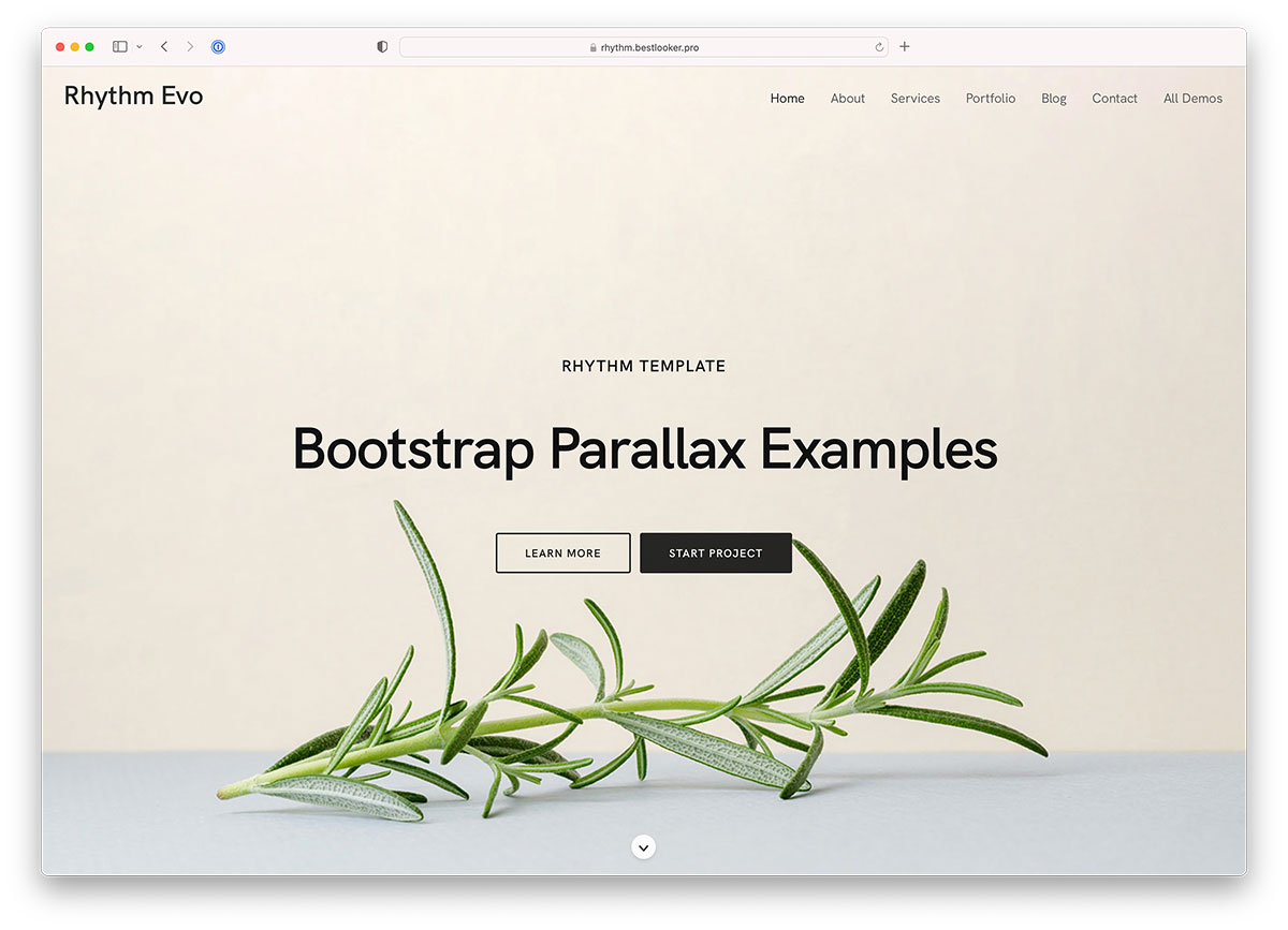 bootstrap parallax examples