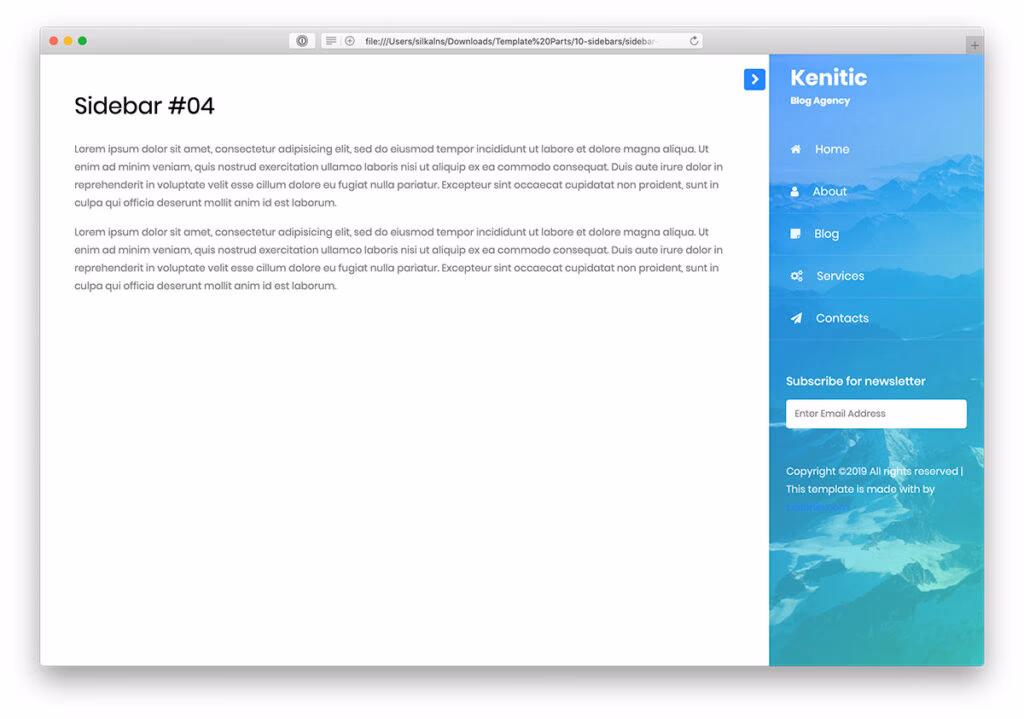 20 Free Bootstrap Sidebar Navigation Templates 2026 - Colorlib