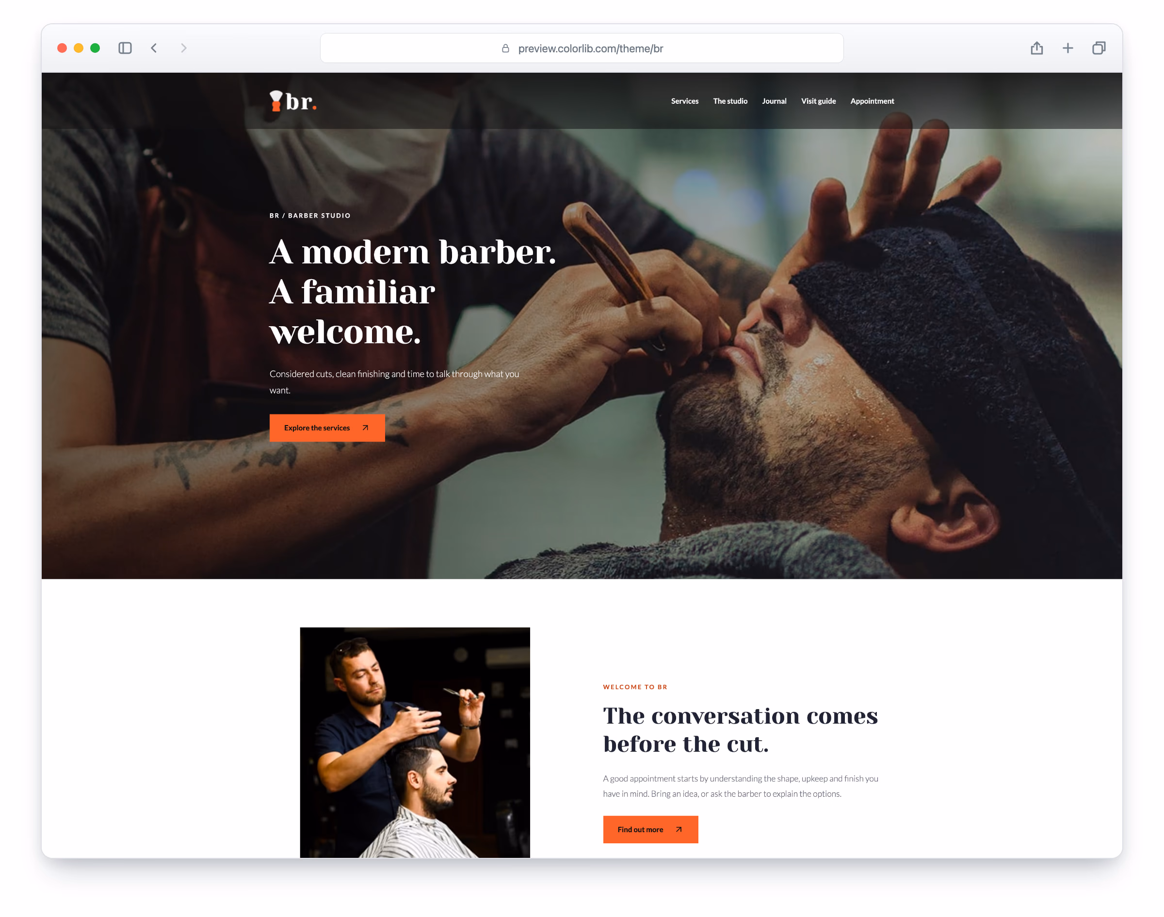 Br. website template