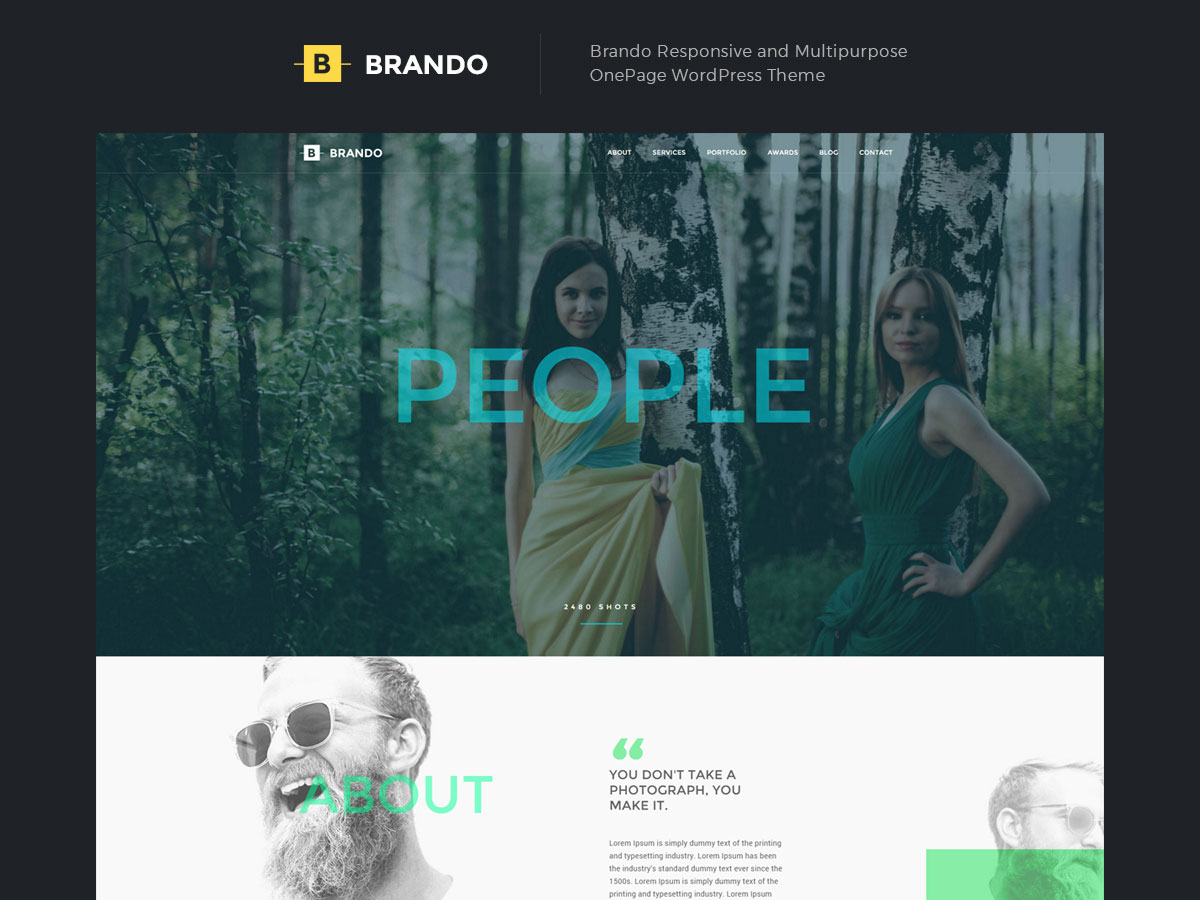 brando - creative website template for wp