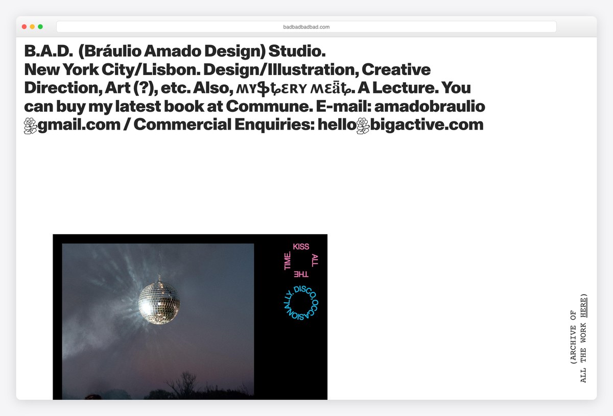 Bráulio Amado graphic design portfolio website