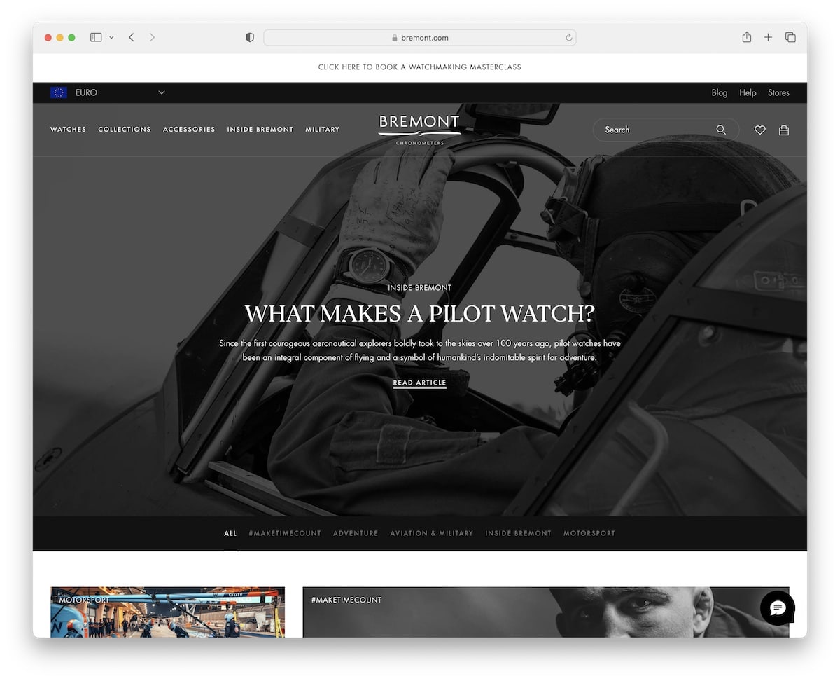 bremont shopify blog example