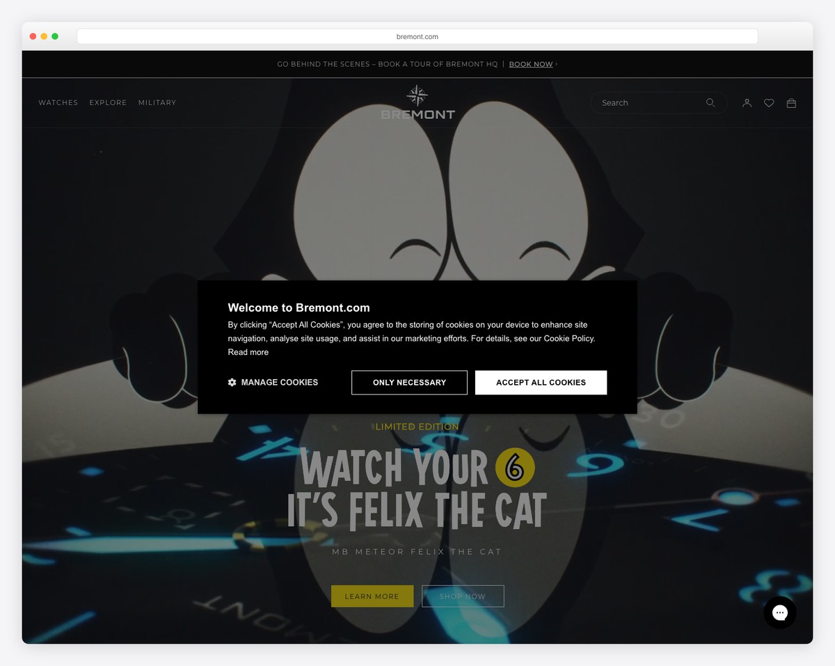 bremont shopify website