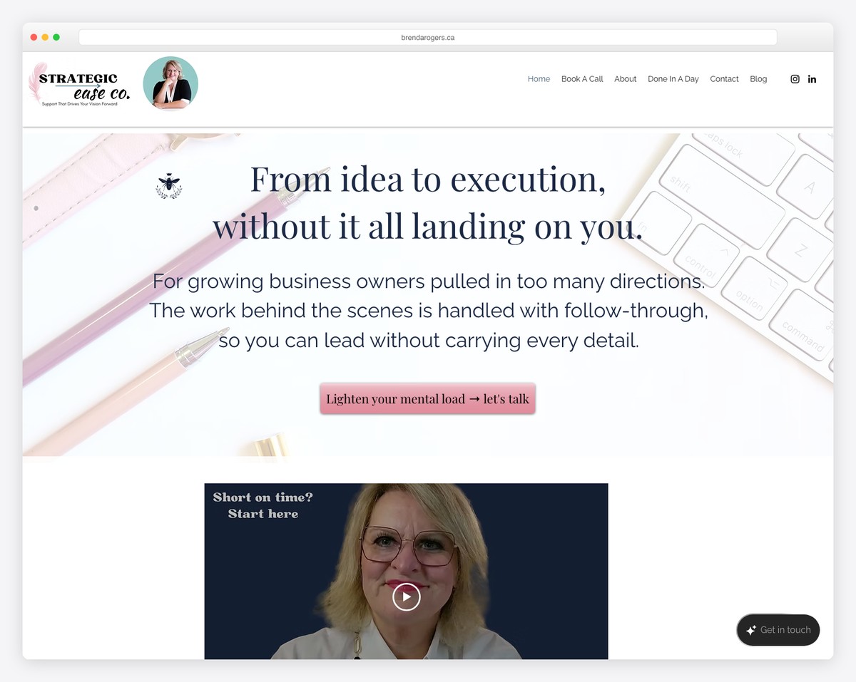 brenda rogers website example