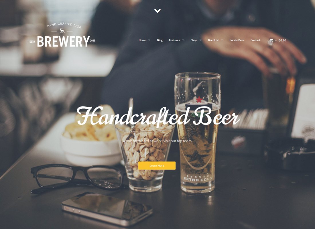 The Brew House - Brewery / Pub / Restaurant WordPress Theme