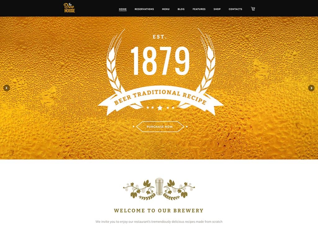 BrewHouse - Brewery / Pub / Restaurant WordPress Theme
