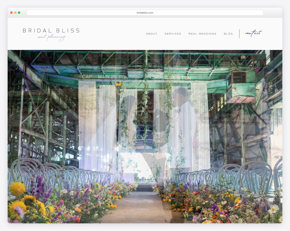 bridal bliss website example