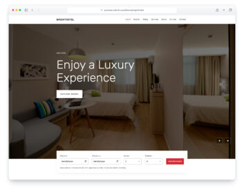 Bright Hotel website template