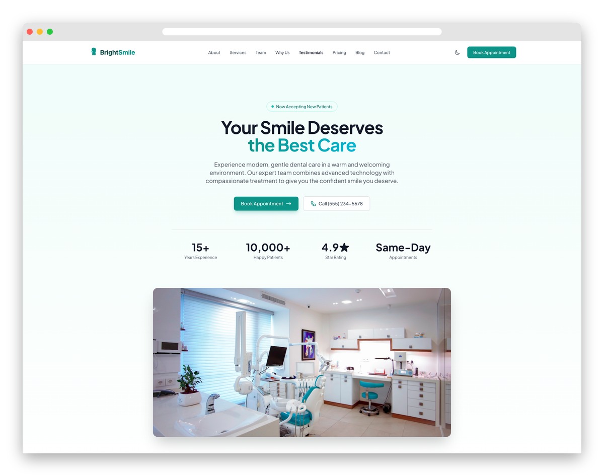 BrightSmile - Astro and Tailwind CSS Template