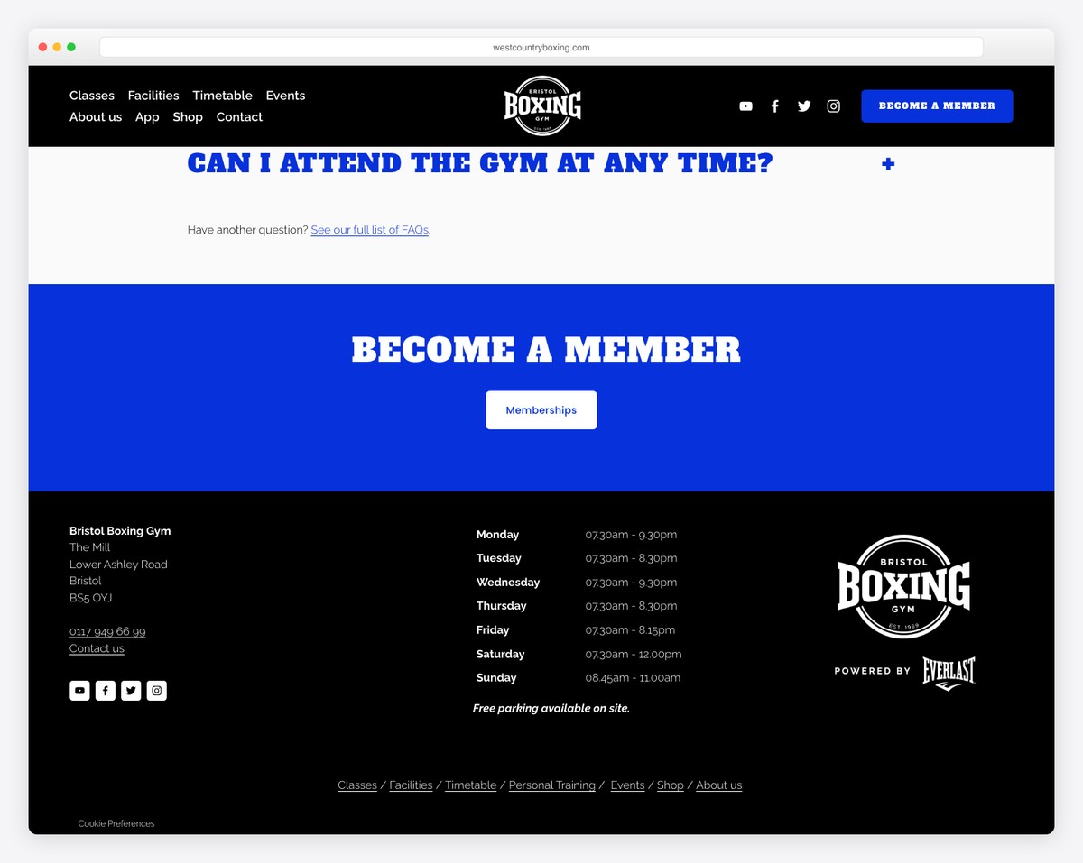 bristol boxing gym website