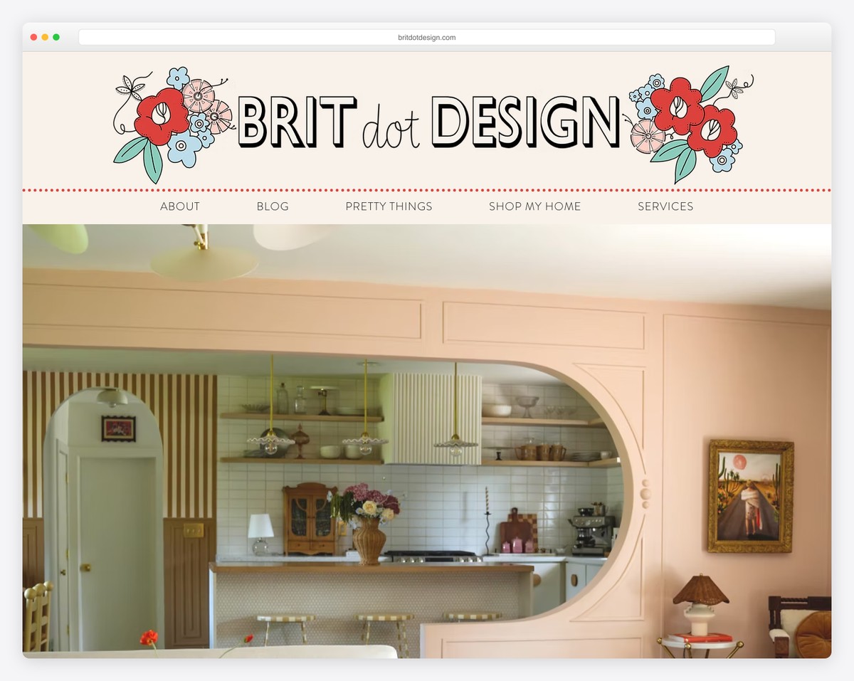 brit dot design wix blog example