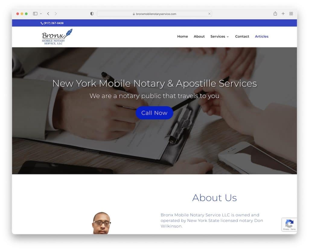 bronx mobile notary service website