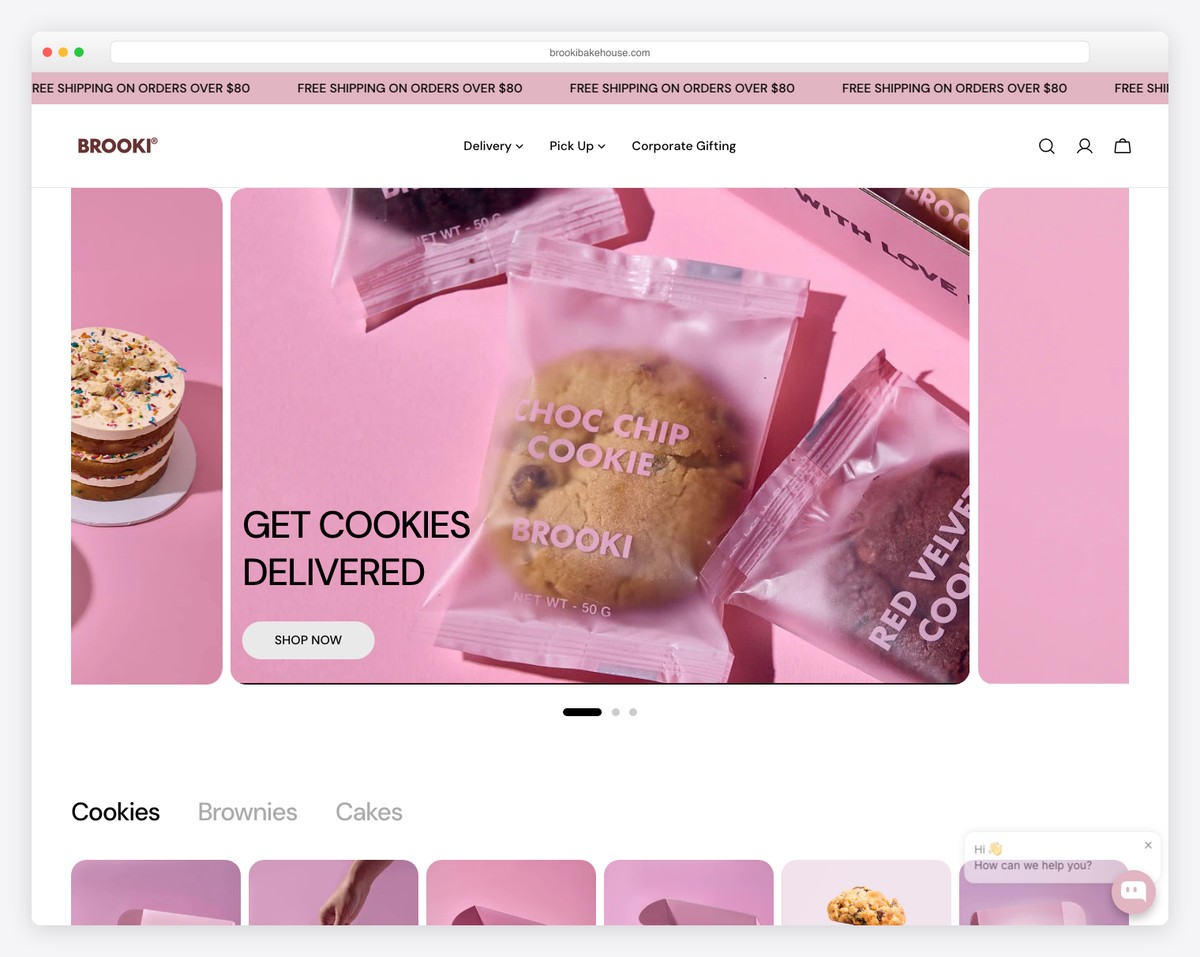 brooki bakehouse website example