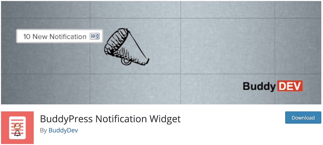 buddypress notifications widget