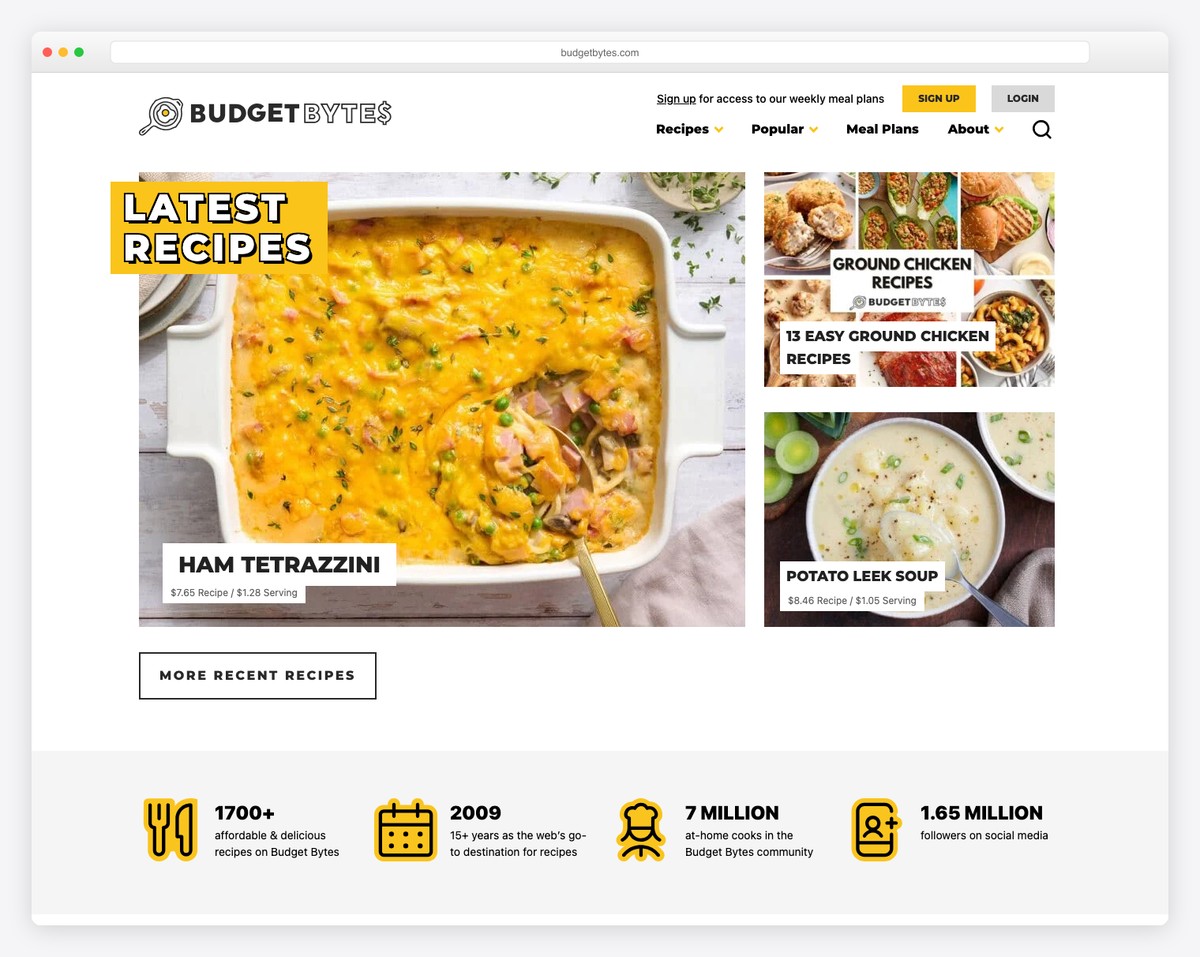 budget bytes recipe blog example