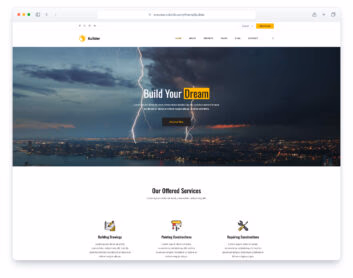 Builder template preview