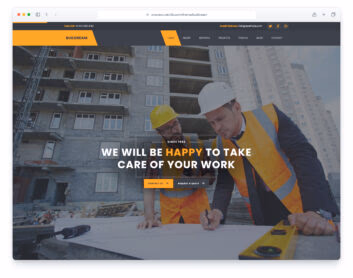 Buildream website template