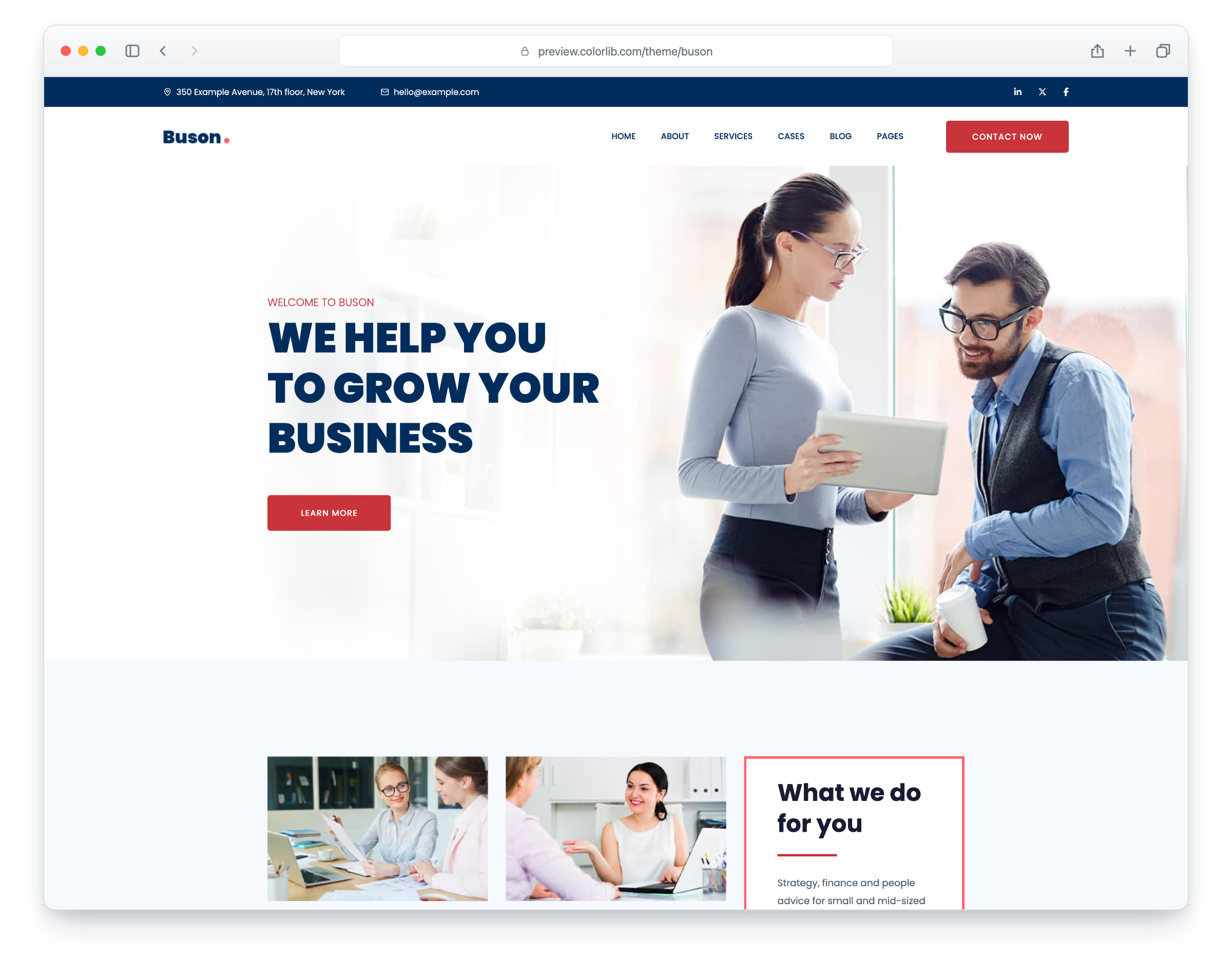 Buson website template