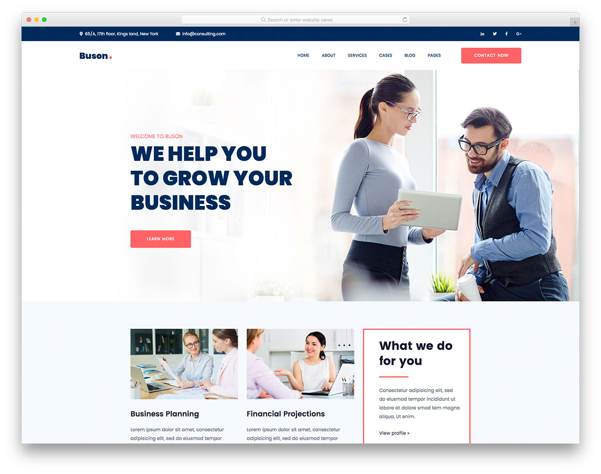 20 Free Simple Website Templates Based On HTML & CSS 20 - Colorlib Throughout Basic Business Website Template
