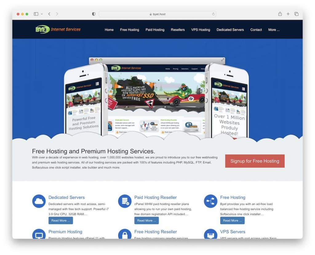 byethost free web hosting