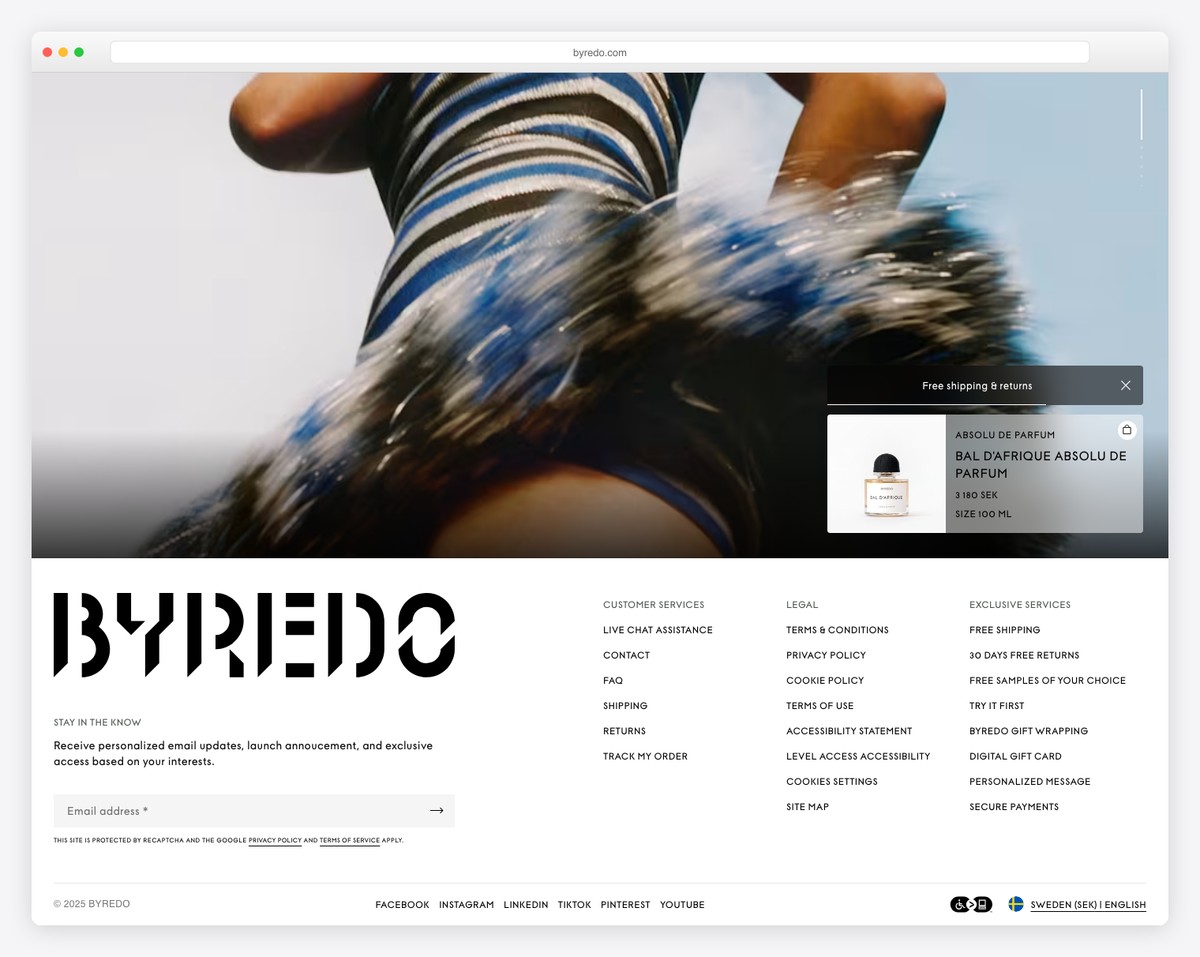 byredo magento website