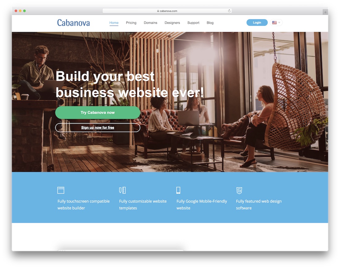 cabanova business website builder