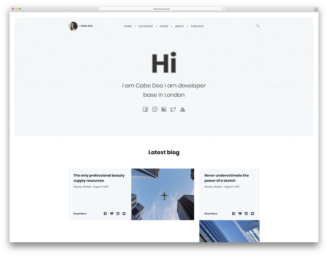 cabe simple bootstrap template
