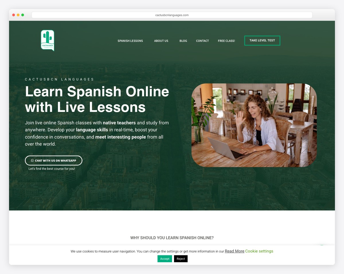 cactusbcn languages website example