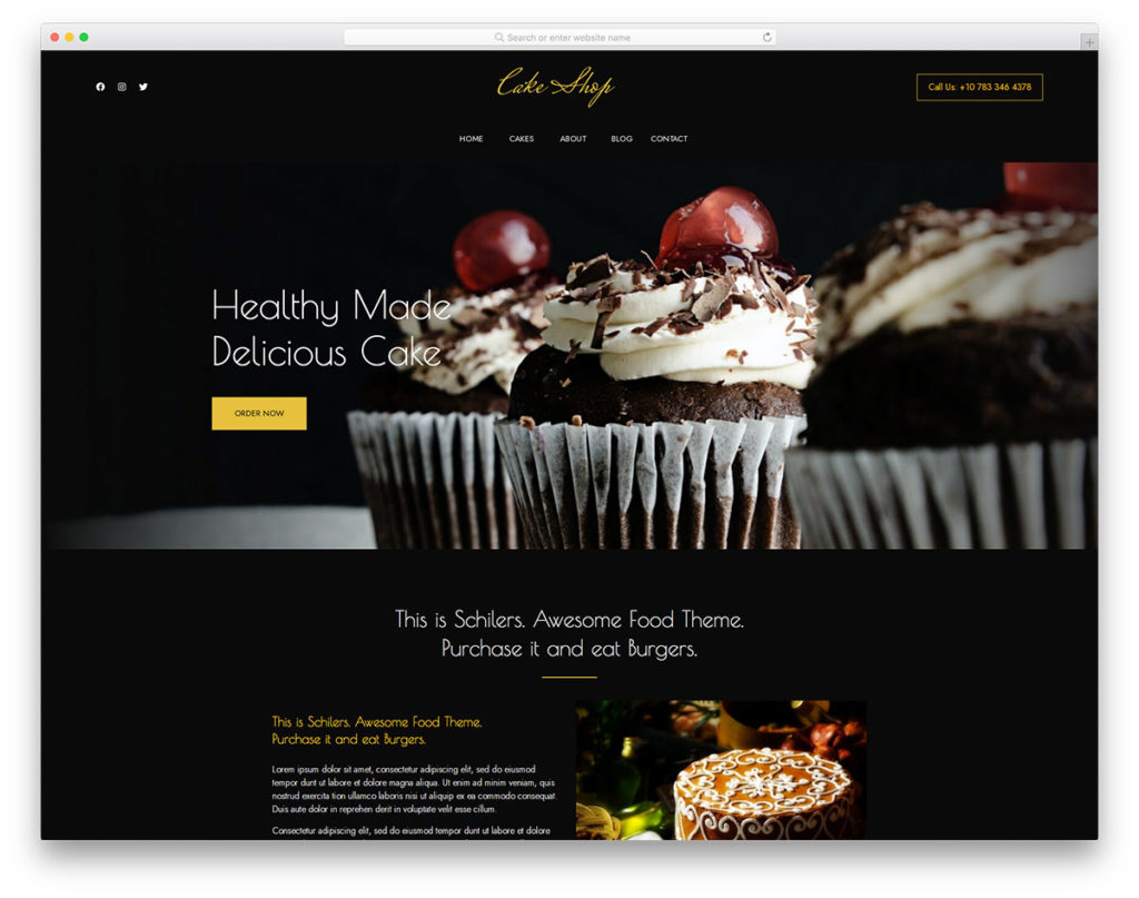 Best Cake & Bakery Website Template 2021 Colorlib