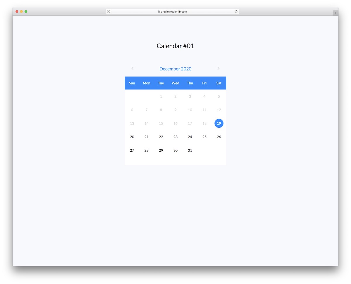20 Best Free Bootstrap Calendars In 2021 Colorlib