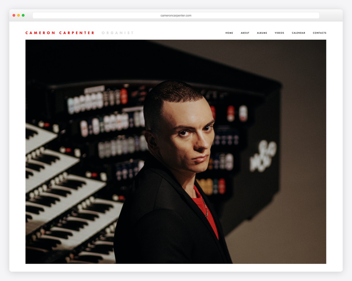 cameron carpenter musician website