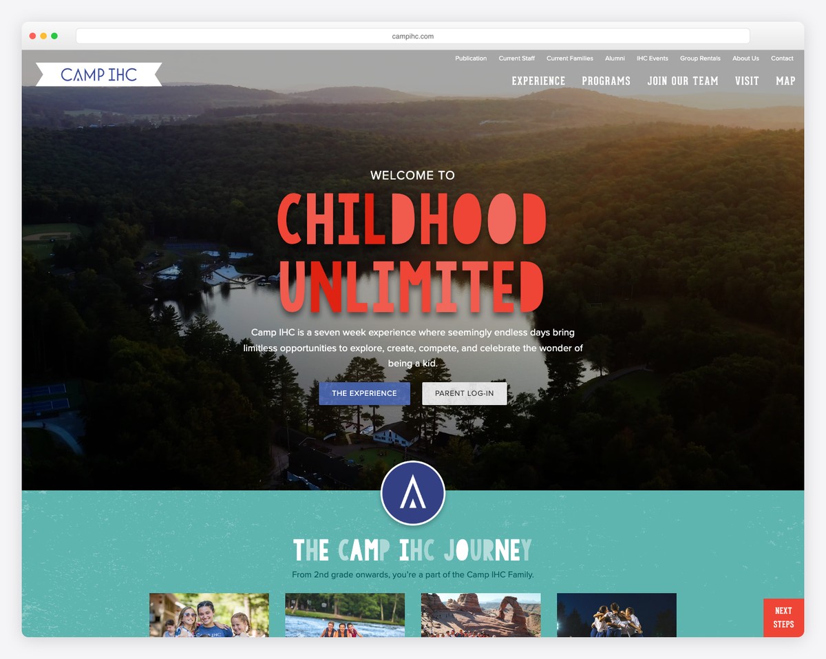 camp ihc website example