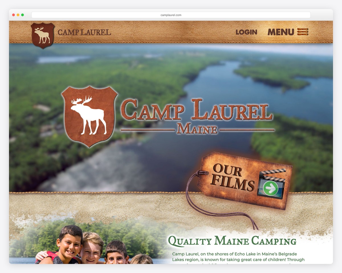 camp laurel website example