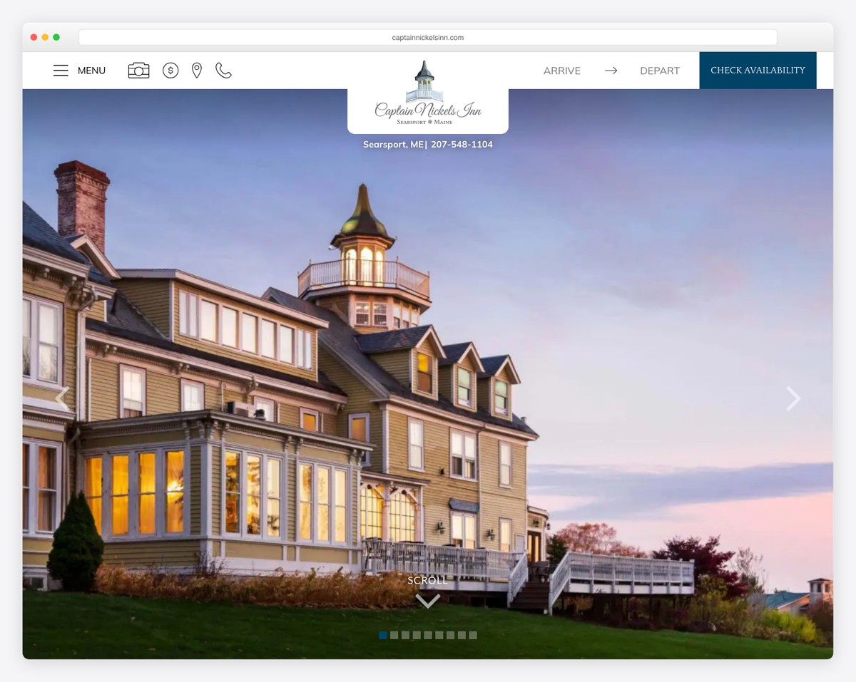 captain nickels inn maine bed and breakfast website