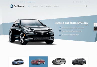 car rental WordPress themes