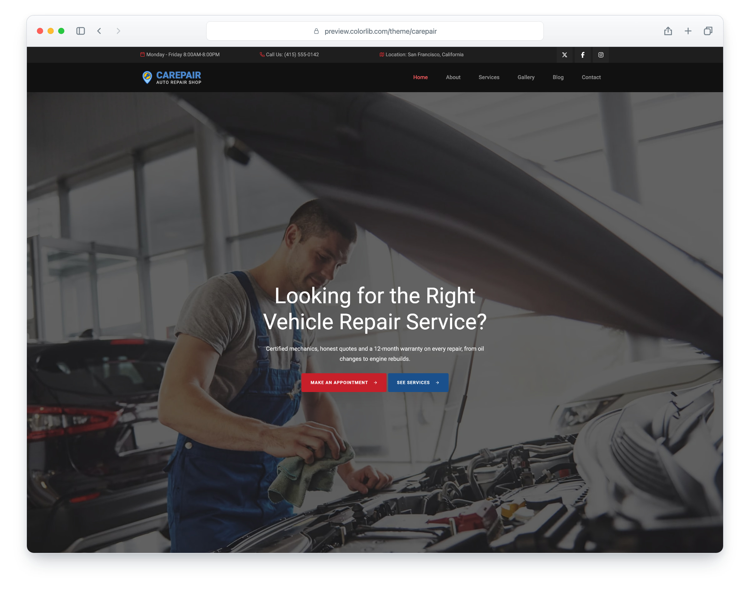 Carepair website template