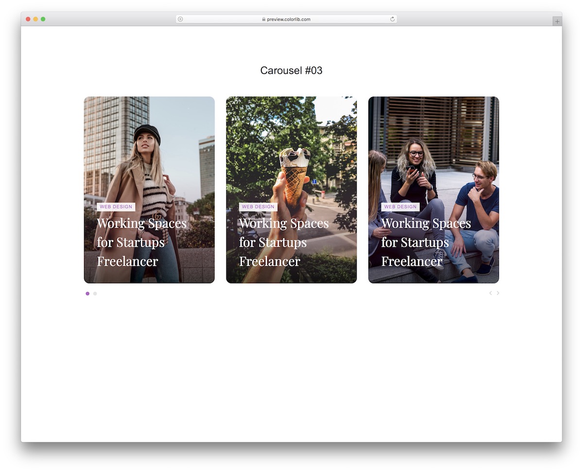 20 Cool Free Bootstrap 4 Carousel Examples 2021 Colorlib