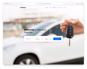 CarRentals website template